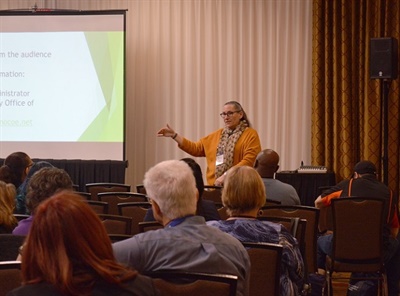 School transportation officials across the state gathered here last week to discuss a variety of topics, including strategies to support special-needs transportation.