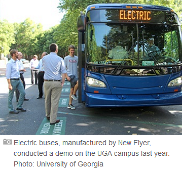 UGA receives $10 million for electric bus purchase