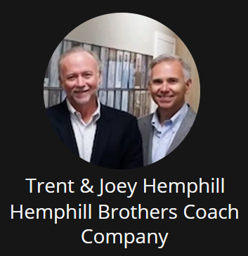 n this episode, hosts Eric Kilby and Mike Jay interview Trent & Joey Hemphill, owners of Hemphill Brothers Coach Company. With over 40 years of experience in the entertainment industry, they are experts in the tour bus business.