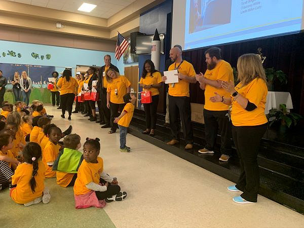 The American School Bus Council is seeking information from pupil transporters on their contributions to the industry in 2020. Shown here is the kickoff event for Love the Bus at Orange County (Fla.) Public Schools on Feb. 4, 2020.