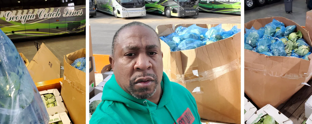 He spent the holiday delivering food to those in need. Several times a year, he and his wife, Wendy, put their logistics skills to work distributing food and clothing to those in need in Atlanta and the rural areas outside the city.